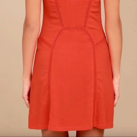 INTIMATELY FREE PEOPLE Beyond Me Red‎ Mini Dress - Picture 4 of 11